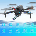 Drone with Camera for Adults,Mini Drone with Brushless Motor,2 Batteries,One Key Take Off/Land,360 Flips, Waypoint Fly, Altitude Hold,Foldable Drones for Beginners