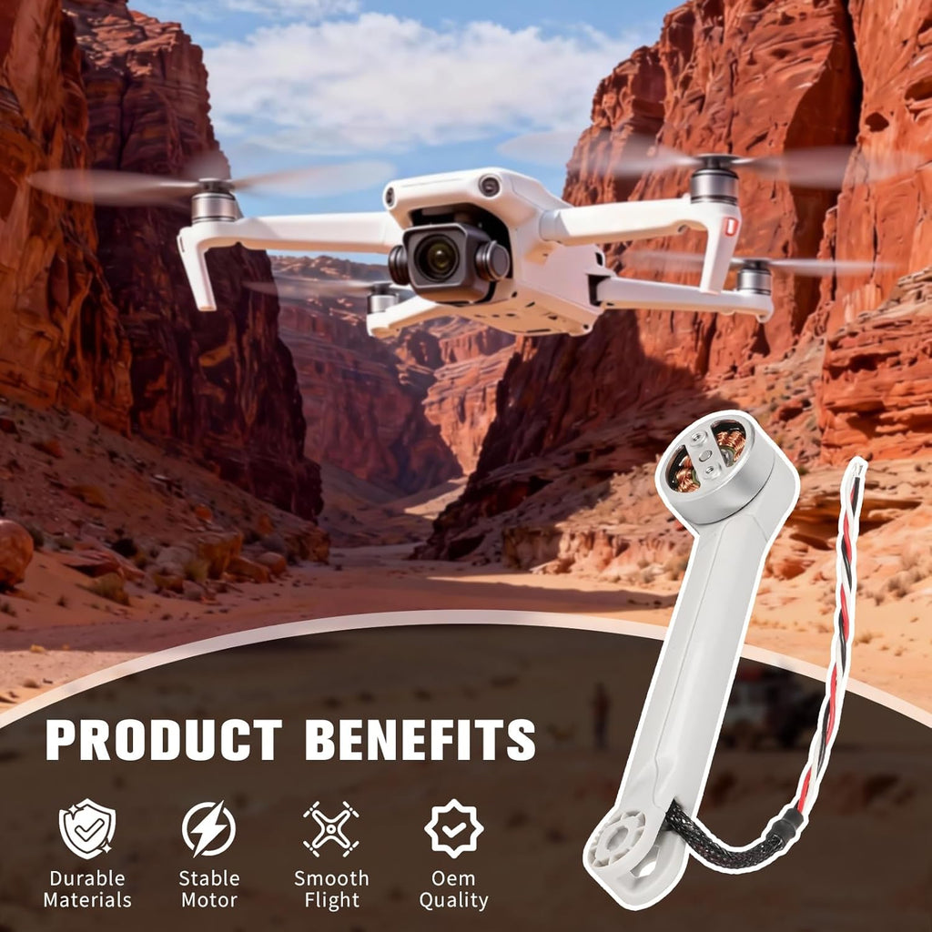 Mini 3 Drone Motor Arm Assembly Replacement Back Left Arm, Compatible with DJI Mini 3 Spare Parts
