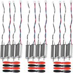 3 Sets 12pcs 8520 Brushed Motors 8.5x20mm Motor 3-5V 0.15A 35000RPM-50000RPM 8520 Motor Hollow Cup Drone Motor Mini DC Motors