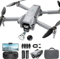 PRO Drone with Camera for Adults 4K,Brushless Motors Drone for Kids Beginners,40mins Flight Time with 2 Batteries,FPV Foldable RC Quadcopter,Toys Gifts for Teen Boys Girls, Beginner£¨Grey£©