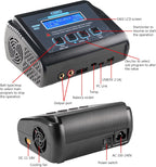 LiPo Battery Charger, 150W 10A RC Balance Fast Battery Charger Discharger for 1S-6S LiPo/Li-ion/Life/LiHV Battery 1-15S NiMH/NiCD PB Smart Batteries RC Car Drone