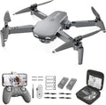 NEHEME Drones for Kids with Camera - Remote Control Helicopter Toys Gifts for Boys Girls, 1080P HD FPV RC Quadcopter for Adults, One Key Start/Land, Altitude Hold, Gravity Control, 2 Batteries, Grey