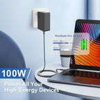 TAIFU 100W USB-C Battery Charger for DJI/Specta Mini/Air 3/Mavic 4 Pro/Mavic 3/Avata/Neo/Classic/Cine/Rnterprose/Flip Series Drone, RC/RC2/RC Pro 2/N1/N2/N3/RC Pro/RC Plus Controller, Goggles 2