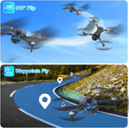 Drone with Camera for Adults,Mini Drone with Brushless Motor,2 Batteries,One Key Take Off/Land,360 Flips, Waypoint Fly, Altitude Hold,Foldable Drones for Beginners