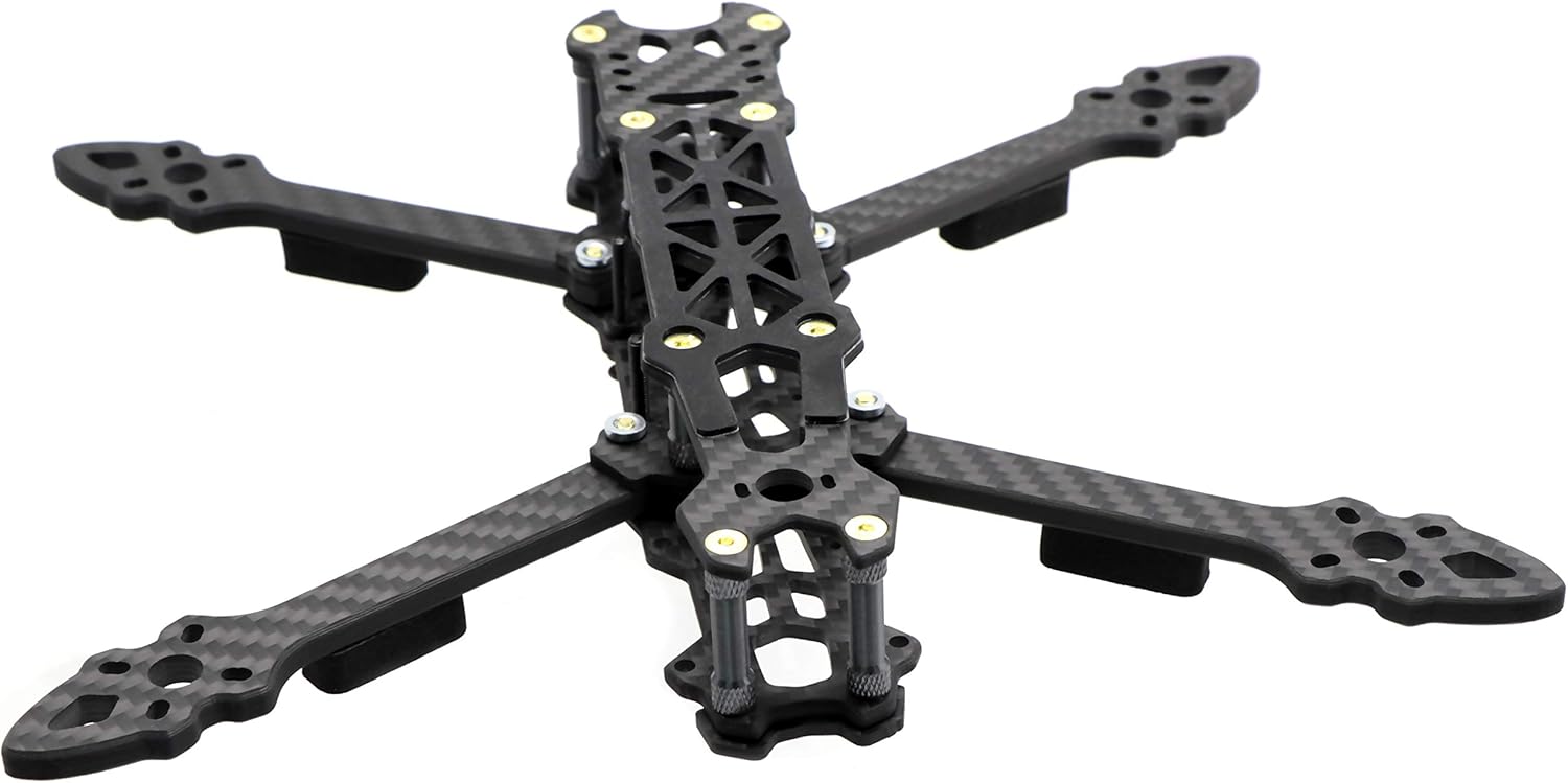225mm FPV Racing Drone Frame Carbon Fiber 5 inch Quadcopter Freestyle Frame Kit with Lipo Battery Strap
