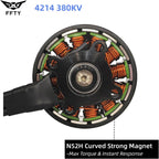4214 380KV Brushless Motor 4.7kg(10.4lbs) Max Thrust for Cinematic Aerial Photography, Heavy Lift, Agricultural Spraying, and Industrial Inspection Drones (4)