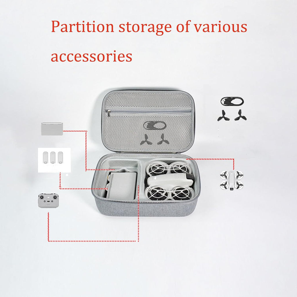 durable hard dji neo case, shockproof dji neo drone case for DJI drone combo, RC-N3 remote controller, batteries and other accessories