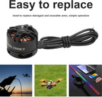 Brushless Motor, High-Speed 2300KV Replacement with Adapter, BE1806 RC Motor for Drone Enthusiasts, RC Quadcopter and Multicopter Modeling Projects