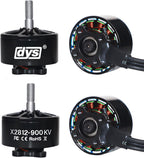 DYS 4pcs X2812 900KV 1115KV Brushless Motor 6S for 7inch Long Range FPV Racing Drone Freestyle FPV Drone Quadcopter Motor (X2812 900KV 4PCS)