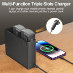 Avata 2 Battery 2 Pack with Charging Station, 2150mAh Intelligent Flight Avata 2 Battery Replacement and Two-Way Charging Hub, 23 Minutes of Max Flight Time Compatible with DJI Avata 2 Drone