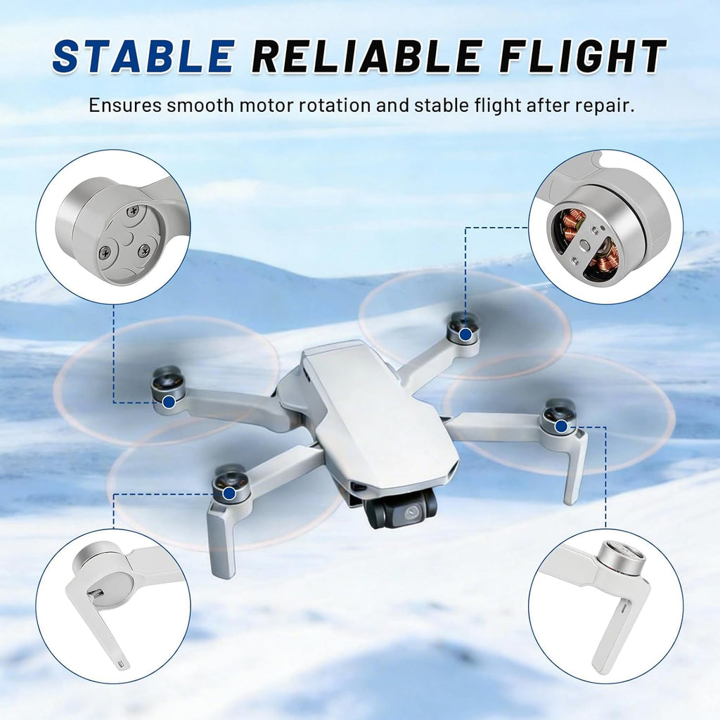 Mini 4K Drone Motor Arm Assembly Replacement Rear Left Arm, Compatible with DJI Mini 4K Spare Parts