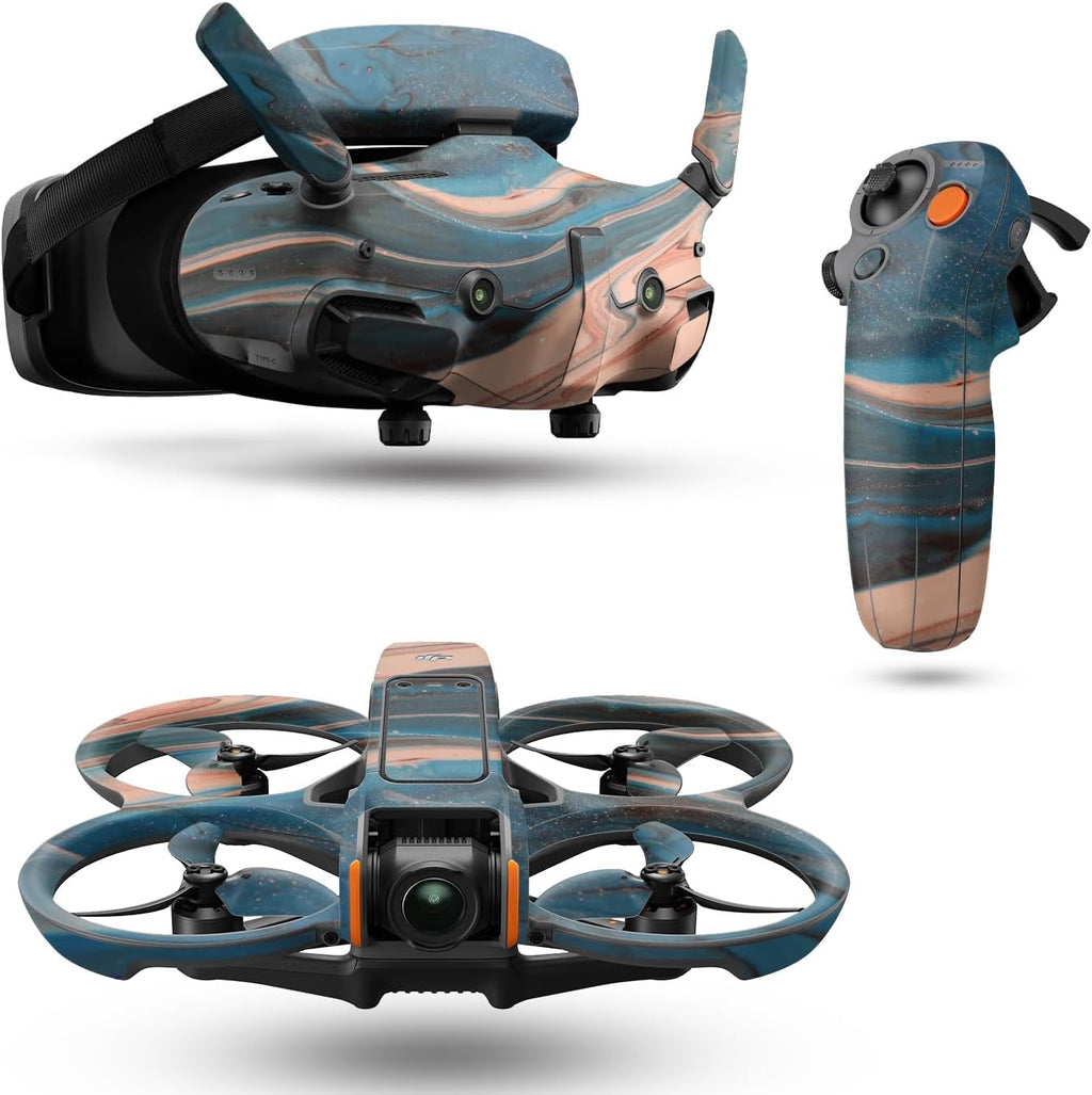 Drone Skin Compatible with DJI Avata 2 Bundle (2024) - Sea Dunes - Premium 3M Vinyl Protective Wrap Decal Cover - Easy to Apply | Crafted in The USA by MightySkins