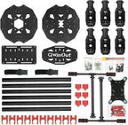 QWinOut Q705 Six-axls Folding Arm Hexacopter Aircraft Frame Kit 705MM 6-Axls Airframe with Landing Gear Skid for DIY Drone