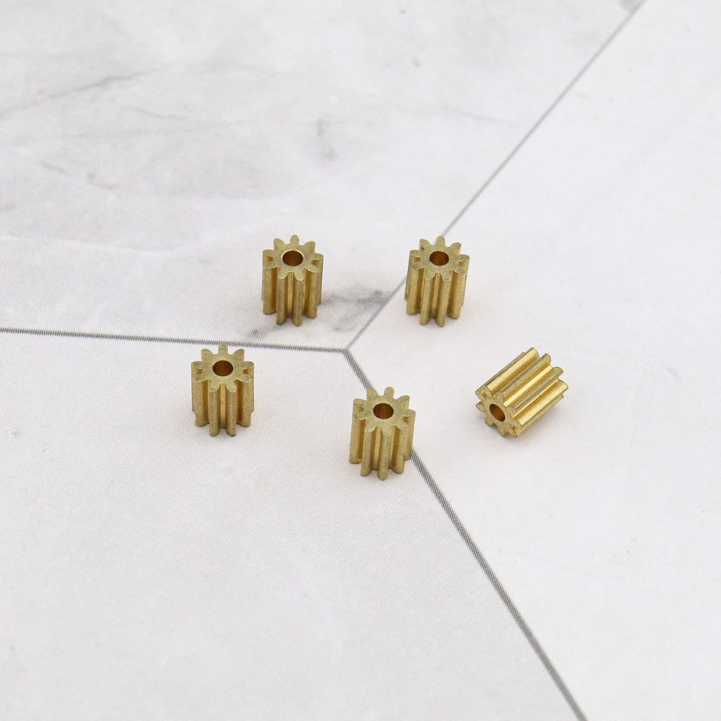 Motor Copper Pinion Gear 9 Teeth 1 5mm Hole Diameter 0 4 Module for Drone Airplane DIY Toy Model Spare Parts Pack of