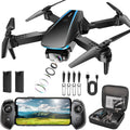 Oddire Drone with Camera - Drones for Adults, with 2 Batteries, Carrying Case, Propellers, 1080P HD Foldable Drone with Stable Hover, Trajectory Flight, Gravity Control, One Key Take Off/Land, 3D Flip