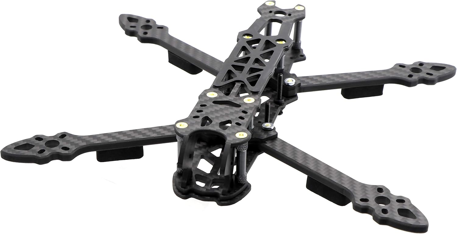 225mm FPV Racing Drone Frame Carbon Fiber 5 inch Quadcopter Freestyle Frame Kit with Lipo Battery Strap