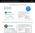 FAA Drone Identification Bundle - Labels (2 Sets of 3) + FAA UAS Registration ID Card for Hobbyist Pilots + Lanyard and ID Card Holder - for All EVO Drones
