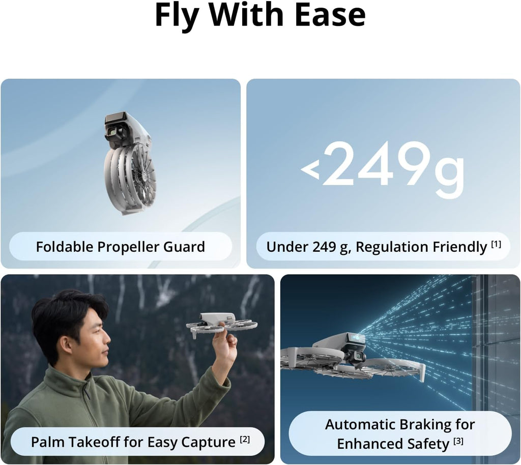DJI Flip with RC 2 Screen Remote Controller, Follow Me Drone with 4K UHD Camera for Adults, Under 249g, 3-Axis Gimbal Stabilization, Palm Takeoff, 31-Min Flight Time Bundle with Deco Gear Accessories