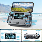 GPS Drones with Camera for Adults 4K, FPV Drone Under 249g with Brushless Motor, GPS Auto Return, Follow Me, Waypoint Flight, Foldable Drone with Gesture Control, 46Mins with 2 Batteries, Black Gray
