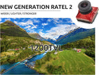 CaddxFPV Ratel 2 FPV Micro Camera (Red) ¨C 1/1.8 Sensor, 1200TVL Super WDR, 165¡ã FOV, Starlight Low-Light, NTSC/PAL & 16:9/4:3 Switchable, 2.1mm Lens, Analog Camera for FPV Racing Drones