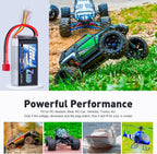Zeee 3S Lipo Battery 2200mAh 11.1V 50C Shorty Pack Battery with T Connector for RC Car Truck Vehicles RC Boat RC Drone Airplane Quadcopter Helicopter FPV RC Hobby Models (2 Pack)