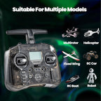 Radiomaster Pocket ELRS Remote Controller Portable Hall Gimbal EdgeTX Transmitter with LED Light for FPV Drone/RC Helicopter&Car Boats&Multirotor (Battery Not Included)