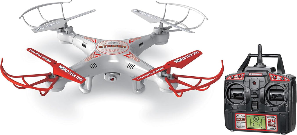 World Tech Toys 2.4 GHz 4.5 Channel Striker Spy Drone Picture & Video Remote Control Quadcopter