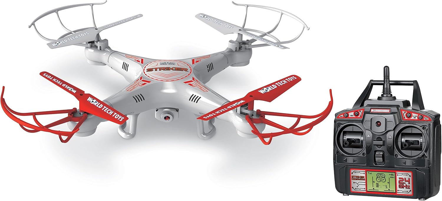 World Tech Toys 2.4 GHz 4.5 Channel Striker Spy Drone Picture & Video Remote Control Quadcopter