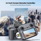 GPS Drone with 2K Camera for Adults, 5G FPV Foldable Drone with 4.5 Screen Controller, Brushless Motor, Tap Fly & Circle Fly, GPS Auto Return, Follow Me, Long Flight Time RC Quadcopter for Beginners