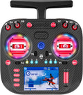 Radiomaster TX15 Max Radio Controller 2.4GHz 16 Channel EdgeTX Radio Transmitter, with AG02 CNC Hall Gimbals/3.5 IPS Touchscreen, Fits FPV Drones/Multirotors/RC Helicopter/Car Boats, Mode 2 (Red)