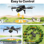 F417PRO Drone with 4K Camera Screen Remote Control,RGB LED Light FPV Drone Quadcopter for Adults Beginners,Headless Mode Altitude Hold Optical Flow Positioning,One Key Start/Land Foldable