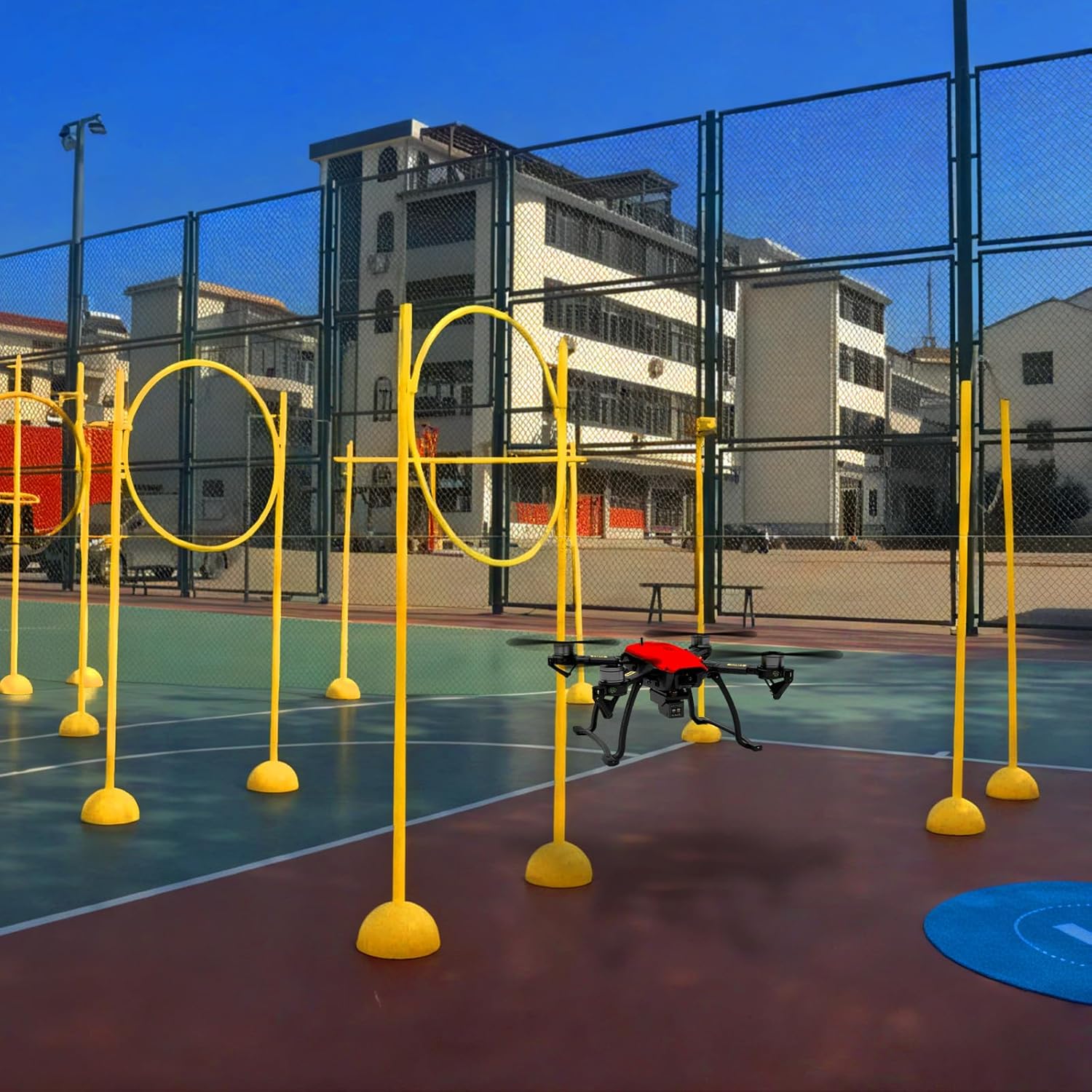 Drone Obstacle Course, DIY Drone Building Kit - Indoor or Outdoor Practice Equipment for RC FPV Racing Drones - Portable Game Loop Gate System for Competitions