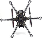 S550 Hexacopter Frame Kit 6-Axis Drone Flame with Carbon Fiber Landing Gear