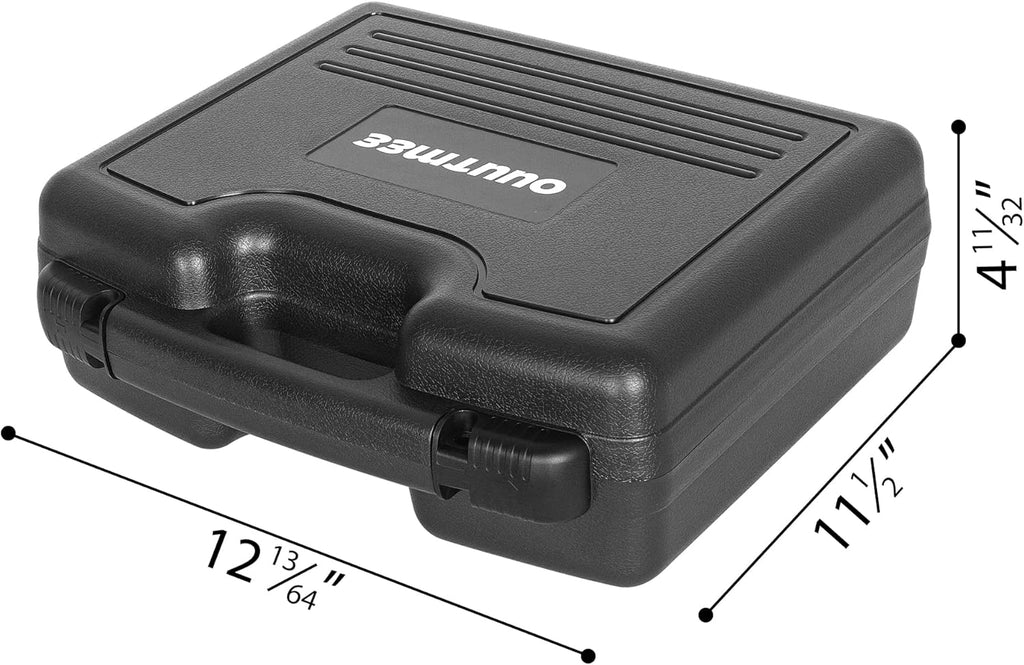 Portable Hard Case 12.2 x 9.85 x 3.77 with Customizable Diced Foam,Protects for Equipments, Electronics, Tools, Microphones, Recorder and More