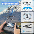 Brushless Drone With Camera For kids And Beginner, Toy Drones With Screen On Controller, No Phone Needed, Entry-level Drone For Kid 8-12 With Auto Hover, Easy to Fly, One Click Take Off/Land, No FAA, Under 249g, 2 Batteries, SD Card