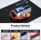 Zeee 3S Lipo Battery 2200mAh 11.1V 50C Shorty Pack Battery with XT60 Plug for RC Car Truck RC Vehicles Boat Drone RC Airplane Quadcopter Helicopter FPV Racing Hobby Models(2 Pack)