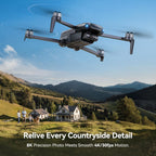 Ruko U11MINI 4K (RC3), Professional 8K Drone with 5.5 Touchcreen, Drones with camera for Adults 4K Video, 3-Axis Gimbal, 20000ft FPV Transmission, Under 249g FAA Exempt, Beginner (64-Min Flight)