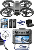 Drone With Camera For Adults - 4.5¡± Fhd Screen Remote Control, 2k Dual Camera, 40 Min Flight, Brushless Motor, Obstacle Avoidance, Follow Me, Auto Hover, One Key Takeoff/Landing, 360¡ã Flip, Includes 2 Batteries, Perfect Mini Drone For Kids And Beginners