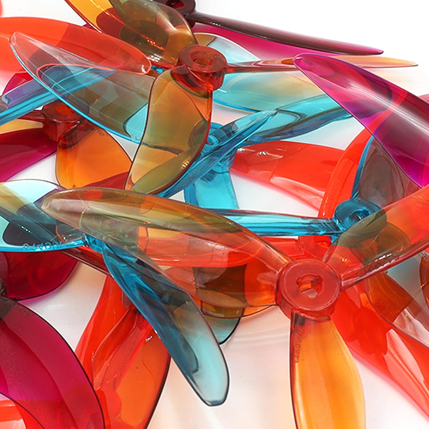 Gemfan Hurricane 51499-3 Blades PC Propellers Tri-Blade 5 Inch Props Compatible with 2205-2306 Brushless Motor for Popo RC Quadcopter FPV Racing/Freestyle Drone