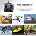 Radiolink T16D 16 Channels RC Transmitter and R16F Telemetry Receiver, Multi-Protocol and Voice Broadcast Support, RC Radio Remote for Drone, Airplane, Car, Boat and More (Mode 2 Left Throttle)