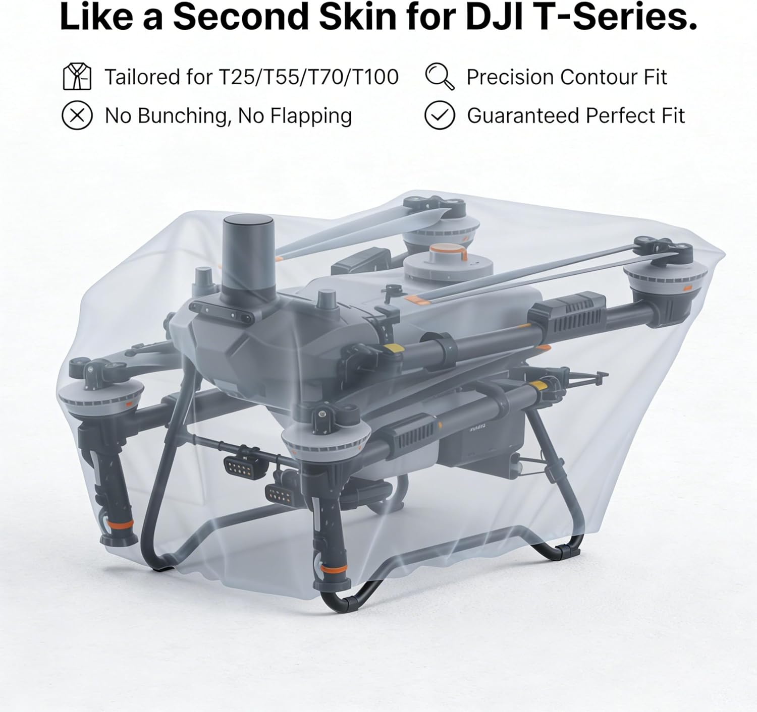 Agricultural Drone Cover,Dimensions: 48L ¡Á 36W ¡Á 36H In,Compatible With DJI T25P, T55, T70, T100S,FlyCart30 Series Agricultural Drones,Heavy-Duty Outdoor Dustproof and Waterproof Cover