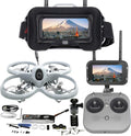 Tinyhawk Lite FPV Drone with Camera RTF Kit With FPV Goggles and Remote Control for Beginners Ready To Fly Set with ERLS RunCam Nano 3 VTX 25mW 100mW 400mW Super Light 37g 75mm 750mAh
