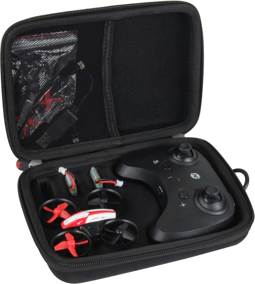 Hermitshell Hard Travel Case for Holy Stone HS210 Mini Drone RC Nano Quadcopter Indoor Small Helicopter Plane (Not Include The Drone) (Black)