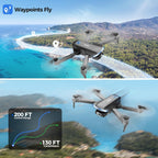Drone with Camera 1080P HD FPV Foldable Drone for Adults and Beginners, RC Quadcopter with Gravity Control, One Key Take Off/Land, Optical Flow Positioning, 360¡ã Flip, 3 Speed Mode, Waypoint Fly Grey