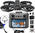 4.5 HD Screen Remote Control Drone with 2K Dual Camera & Brushless Motors, 360¡ã Protection Safety Quadcopter, Auto Hovering, 3D Flips, Headless Mode, Follow Me, LED Light, WiFi FPV, 2 Batteries 30 Min Flight, Great Gift for Adults, Kids, Beginners