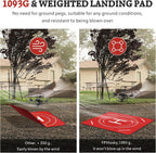 FPVtosky Nighttime Reflective Drone Landing Pad, Fast-fold Double Sided Waterproof Landig Pad Weighted for DJI Mini 5 Pro/ 4/3 Pro/Mini 4k / Mavic 4 / Air 3s/ Avata 2/ Neo/Flip(30 in)