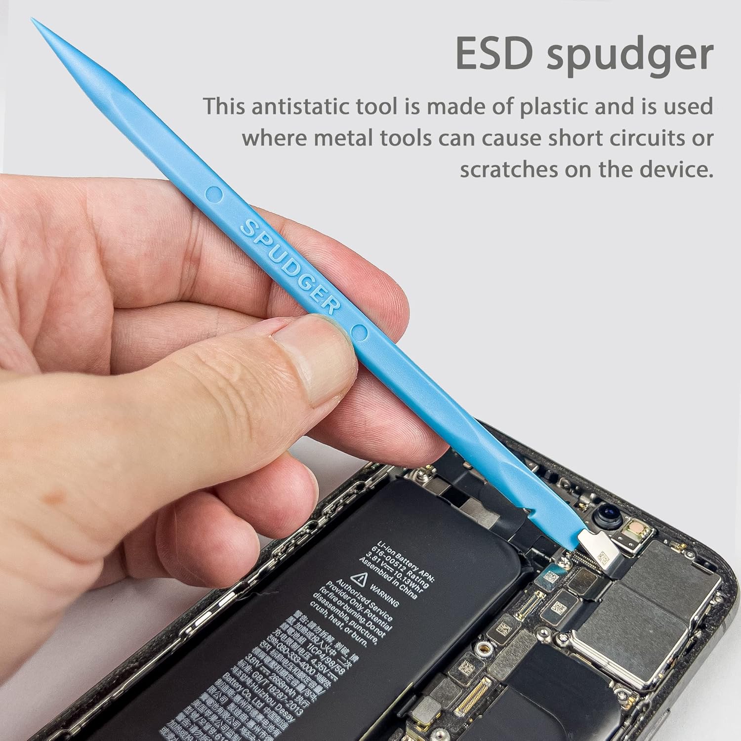HowFixit 15-in-1 Electronics Opening Tool Kit, Professional Anti-Static Spudger Set & Pry Tools with Suction Cup for iPhone, iPad, MacBook, Laptop, Tablet, Phone Repair