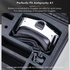 Lykus Titan AA100 Waterproof Hard Case for Antigravity A1 Drone Bundles, Support up to 7 batteries [CASE ONLY]