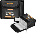 Lipo Battery Safe Bag Fireproof Safety Charging Storage Bag For DJI Mini 5/4/3 Pro Battery Accessories (Large - for 3pcs batteries)