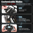 Radiomaster Pocket ELRS Remote Controller Portable Hall Gimbal EdgeTX Transmitter with LED Light for FPV Drone/RC Helicopter&Car Boats&Multirotor (Battery Not Included)